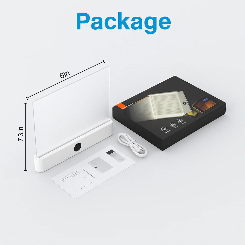 GlovivaLight – Şeffaf Panel ve 3 Modlu Göz Dostu Okuma Lambası