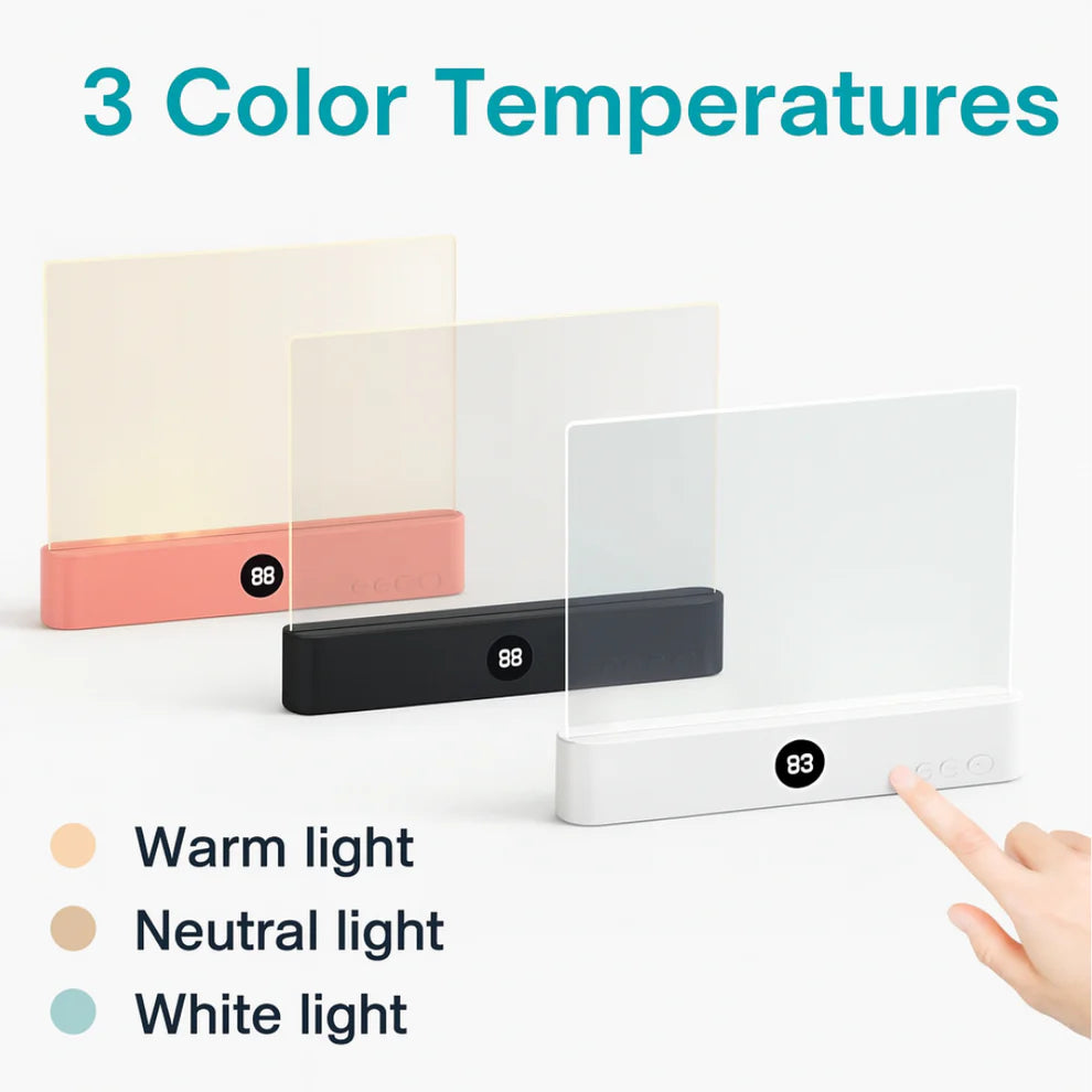 GlovivaLight – Şeffaf Panel ve 3 Modlu Göz Dostu Okuma Lambası