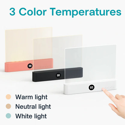 GlovivaLight – Şeffaf Panel ve 3 Modlu Göz Dostu Okuma Lambası